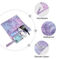 thumbnail image 4 of 2 Pack Wet Dry Bags,Ethereal Starry Leaves Waterproof Reusable Dual Zipper Bags for Swimwear, Gym Clothes, Toiletries, Baby Diapers, 4 of 8