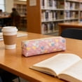 thumbnail image 4 of Cute Heart Pattern Pencil Pouch, Soft Fabric Pencil Case, Large Capacity Portable Storage Pouch, Smooth Zipper Closure for Office Study and Daily Commute, 4 of 6