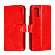 Samsung A51 4G Case, Wallet Case A51 4G, Galaxy A51 4G PU leahter Case, Dteck PU Leather Magnet Stand Wallet Credit Card Holder Flip Case 9 Card Slots Cover For Samsung A51 4G, red