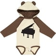 thumbnail image 3 of Inktastic Piano Silhouette Boys or Girls Long Sleeve Baby Bodysuit, 3 of 5