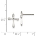 thumbnail image 2 of Primal Silver Sterling Silver Diamond Cross Post Earrings, 2 of 4