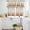 Off-white, variant on Red Poppy Kitchen Curtains Sets for Windows 24 Inch Length, Spring Farmhouse Country Flower Leaf Plant Rod Pocket Window Treatments Tier Curtains and Valances Set for Bedroom/Bathroom