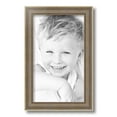 thumbnail image 2 of ArtToFrames 9" x 15" Aged White Gold Picture Frame, 9x15 inch Silver Wood Poster Frame (WOM-2036),  Pack, 2 of 7