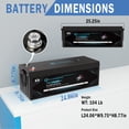 thumbnail image 2 of Paoweric 12V 600Ah LiFePO4 Lithium Battery with 300A BMS, Compact Lithium Iron Phosphate Battery for Solar, RV, Home Energy Storage, 2 of 7