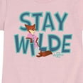 thumbnail image 3 of Zootopia 2 - Nick The Fox Stay Wilde - Youth Girls Short Sleeve T-Shirt, 3 of 5