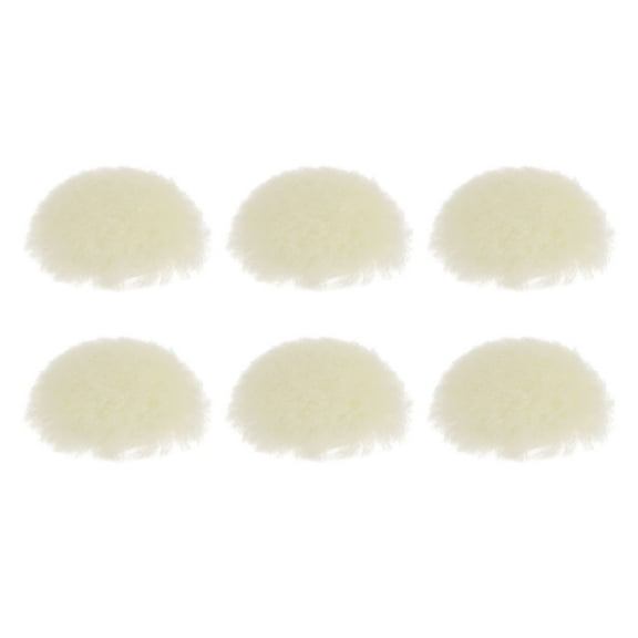 Uxcell 6packs Wool 1.2 Inch Wool Polishing Pad with Hook and Loop
