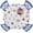 Blue, variant on Vintage Star Round Fitted Tablecloth Flag Red Blue Star Fireworks Independence Day Wood Elastic Table Cloth Waterproof Oil Proof Table Cover Fits 45"-54" Round Tables for Party Picnic Dinner Decor