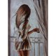 thumbnail image 1 of Cuadros Decorativos Pareja encantadora hecha a mano 5D DIY completo redondo taladro dibujo Kit arte diamante pintura JShteea Nuevos Originales, 1 of 9