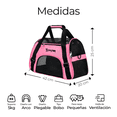 thumbnail image 2 of Mochila  Bloosom Transportadora Bolsa Mascota Perro Gato Viaje Chica Rosa, 2 of 4