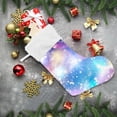 thumbnail image 6 of Coolnut 17.7 Inch Christmas Stockings, 1 PCS Drean Starry Sky Presonalized Large Stocking Sock for Family Holiday Xmas Party Decorations, 6 of 7