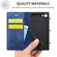 thumbnail image 6 of Compatible with iPhone 7 / 8 / SE 2020 / SE 2022 Wallet Case, PU Leather Flip Folio Case with Card Holders RFID Blocking Kickstand [Shockproof TPU Inner Shell] Phone Cover, blue, 6 of 11