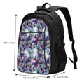 thumbnail image 5 of Daiia Purple Marble Texture Pattern USB Charging Backpack for Men and Women, Anti-Theft Backpack,Travel Backpack,School Backpack,College Backpack,Laptop Backpack, 5 of 7