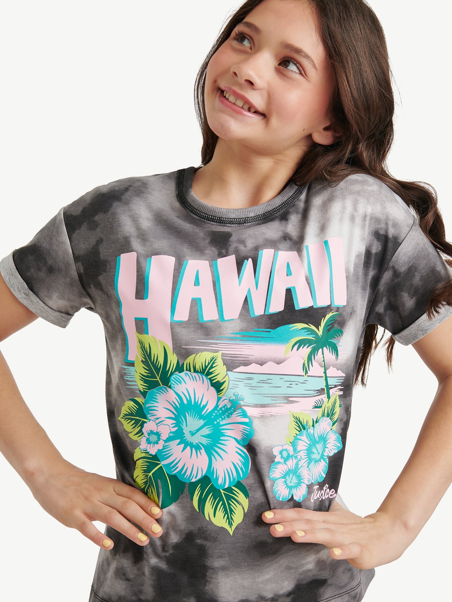 Justice Girls Tee & Bike Short Set, Sizes XS - XLP
