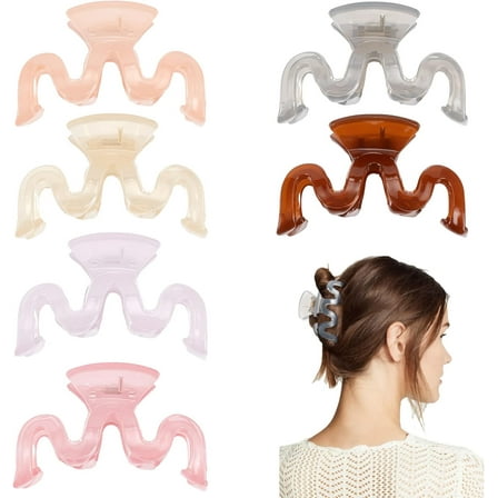 6 Pcs Elegant Hair Claw Clips Colorful Hair Clip Headwear Clips Wedding Hair Clips Hair Catch Barrette Hairpins Thin Hair Hair Styling Tools Hair Accessories Women