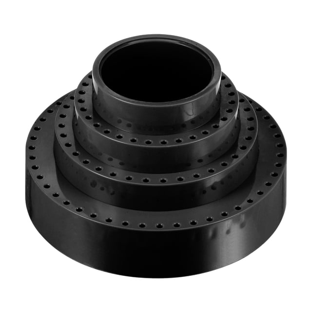 Porta Barrenas Giratorio de 1/8" de Diámetro con 116 Agujeros, Soporte de Taladro Redondo con Mandril Giratorio de 360 Grados, Caja de Almacenamiento, Negro