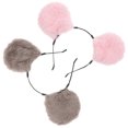 thumbnail image 3 of 2 diademas con orejas de hámster para niños, divertidas diademas de peluche para cosplay, accesorios para el cabello de cumpleaños, para fiestas de Halloween y actuaciones en el escenario., 3 of 7