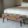thumbnail image 2 of Chririnla with Elastic Band Rectangle Long Bench Cover for Dining Living Room, Polyester Spandex Fabric Washable Dining Bench Covers with Abrasion Resistant, 2 of 9