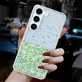 thumbnail image 3 of Compatible with Samsung Galaxy S23 Plus Bling Case Glow in The Dark Noctiluncent Fluorescent Luminous Phone Case Women Girls Girly Glitter Sparkling Slim Soft TPU Bumper Protective Cover,Green, 3 of 5