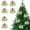 F, variant on Bows For Christmas Tree,2 Pcs Red Green Christmas Bows Decoration Large Christmas Tree Wreath Bows with Santa Hat and Dot Bows Ribbons Gift Bows Glitter Bows for Xmas Crafts Party Ornaments