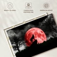 thumbnail image 6 of Elephant Stock Wolf And Moon Wall Art - Horizontal Canvas Wall Art - Dining Room Wall Decor - Gothic Canvas - Black And Gray Decor - 48" x 32", 6 of 8