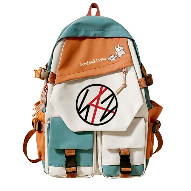 Mochila Stray Kids Anime School de poliéster, 33 x 13 x 43 cm