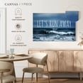 thumbnail image 5 of Elephant Stock Let's Run Away Seascape Wall Art - Horizontal Canvas Wall Art - Living Room Wall Decor - Beach Canvas - Blue And White Decor - 45" x 30", 5 of 8