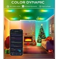thumbnail image 3 of CLOUDY BAY [4 Pack] 6 Inch RGB Smart Recessed Lighting with Gradient Accent Light and Night Light,2700K~6500K,15W Recessed Lights Ultra-Thin Downlight Compatible wit, 3 of 8