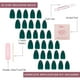 thumbnail image 4 of Uñas impress-On Glamnetic de color verde esmeralda, cortas, con forma de almendra, 4 of 6