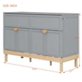 thumbnail image 2 of Harper & Bright Designs Queen Murphy Bed Wall Bed, Queen Size Cabinet Bed Folding Wall Bed for Guest Room Office, Gray, 2 of 17