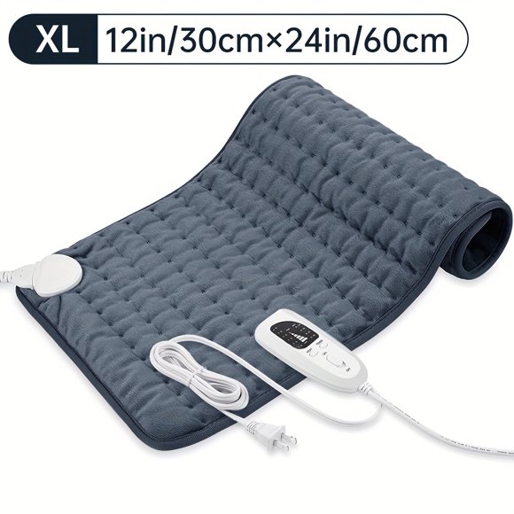 LNGOOR Extra Large Electric Heating Pad 16x30” - Comfort Relief for Back  Neck  Shoulders & More - 6 Heat Levels  4 Timer Settings  Auto Shut-Off  Machine Washable  Moist/Dry Relax