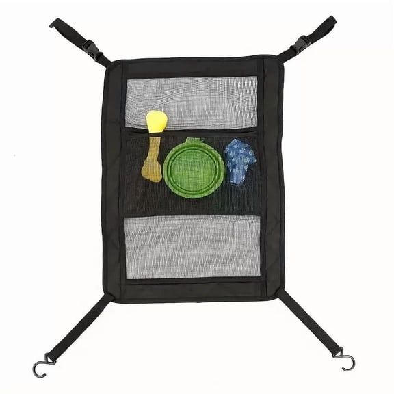 Dog Car Barrier / Pet Safety Car Net – Adjustable Vehicle Pet Divider for Rear Seat or Cargo Area