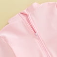 thumbnail image 6 of Bagilaanoe Toddler Baby Girl One-Piece Swimsuit Flower Print Long Sleeve Zipper Rashguard Swimwear 12M 24M 3T 4T 5T 6T Kids Ruffle Bathing Suit, 6 of 8