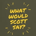 thumbnail image 3 of CafePress - What Would Scott Say T Shirt - Men's Classic Graphic Cotton T-Shirt, 3 of 4
