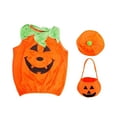 thumbnail image 3 of Disfraz de calabaza de Halloween para bebé, cosplay para juegos de rol, suministros para fiestas, disfraces con bolsa, 3 of 9