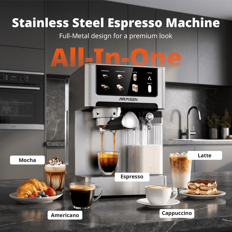 AIRMSEN 20-Bar Espresso Machine with Touchscreen photo 2