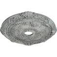 thumbnail image 3 of Ekena Millwork 27 1/2"OD x 3 7/8"ID x 2 1/4"P Heaton Ceiling Medallion (Fits Canopies up to 6 1/2"), Hand-Painted Ultra Pure White Crackle, 3 of 6