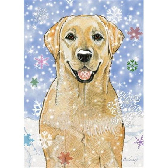 Pipsqueak Productions C566 Labrador Yellow Holiday Boxed Cards