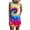 312_Hot Pink, variant on Women's Tie-Dye Short Sleeves Crew Neck Leisure T-Shirts, Size S-XL, Purple, Women's Daily O Neck Sleeveless T Shirt Dress Tie-dye Print Tank Mini Dress