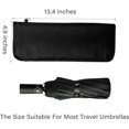 thumbnail image 2 of Bolsas de paraguas mojados para paraguas de viaje, chenilla más gruesa, súper absorción de agua, fundas plegables compactas para paraguas, (negro), 2 of 5