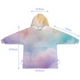 thumbnail image 7 of Soft Pastel Cloudscape Blanket Hoodies for Kids 6-13YR Oversize Wearable Blanket Hoodies for Boys Girls Teens, 7 of 7