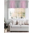 thumbnail image 5 of Pink Ombre Curtain Valances for Windows, Grey Modern Art Farmhouse Kitchen Valance Window Treatment, Light Filtering Block Curtains for Bathroom/Bedroom/Living Room 42'' x 12'', 5 of 9