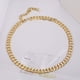 thumbnail image 5 of Collar LILIE&WHITE con cadena de oro grueso, eslabones cubanos, 9 mm, 17+3 pulgadas, 5 of 6