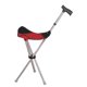 thumbnail image 2 of Bastón Con Asiento Para Caminar, Portátil, De Viaje, Ligero, Para Sentarse, Plegable, Color Rojo, 2 of 8