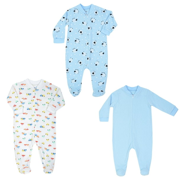 Paquete de mamelucos para nino 3 Pz 12 m tela con tratamiento impermeable Baby Splash naturalness 12 M Walmart en linea