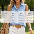 thumbnail image 5 of Noric Women's Cotton Button Down Tank Tops V-Neck Summer Office Casual Workwear with Chest Pocket Slim Fit Breathable Blouse, 5 of 9