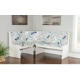thumbnail image 3 of Linon Weston 3-Piece Corner Dining Nook with 5-Piece Cushion Set, Seats 5-6, White/Coffee, 3 of 27