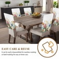thumbnail image 4 of Watercolor Flowers Chair Covers Set of 1 Strawberry Chair Back Covers Stretch Removable Washable Slipcovers Protector for Dining Room Kitchen Party Decor, 4 of 5