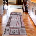 thumbnail image 2 of Asian Decorative Rug, Ethnic Woman with Folkloric Ornaments Dragon Mandala Tree and Flowers, Quality Carpet for Bedroom Dorm and Living Room, 6 Sizes, Baby Pink, by Ambesonne, 2 of 2