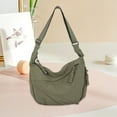 thumbnail image 5 of CARRFA Nylon Crescent Crossbody Bag for Women, Fashion Slouchy Sling Hobos Bag, Lightweight Spacious Dumpling Shoulder Handbag Cross Body Purses (Green), 5 of 10