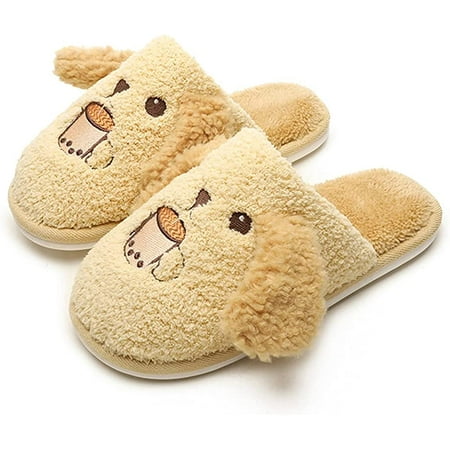 

CoCopeaunt Women s Cute Animal Slippers Warm Winter Slip On Memory Foam Fuzzy House Slipper Plush Fleece Lined Shoes Indoor Outdoor